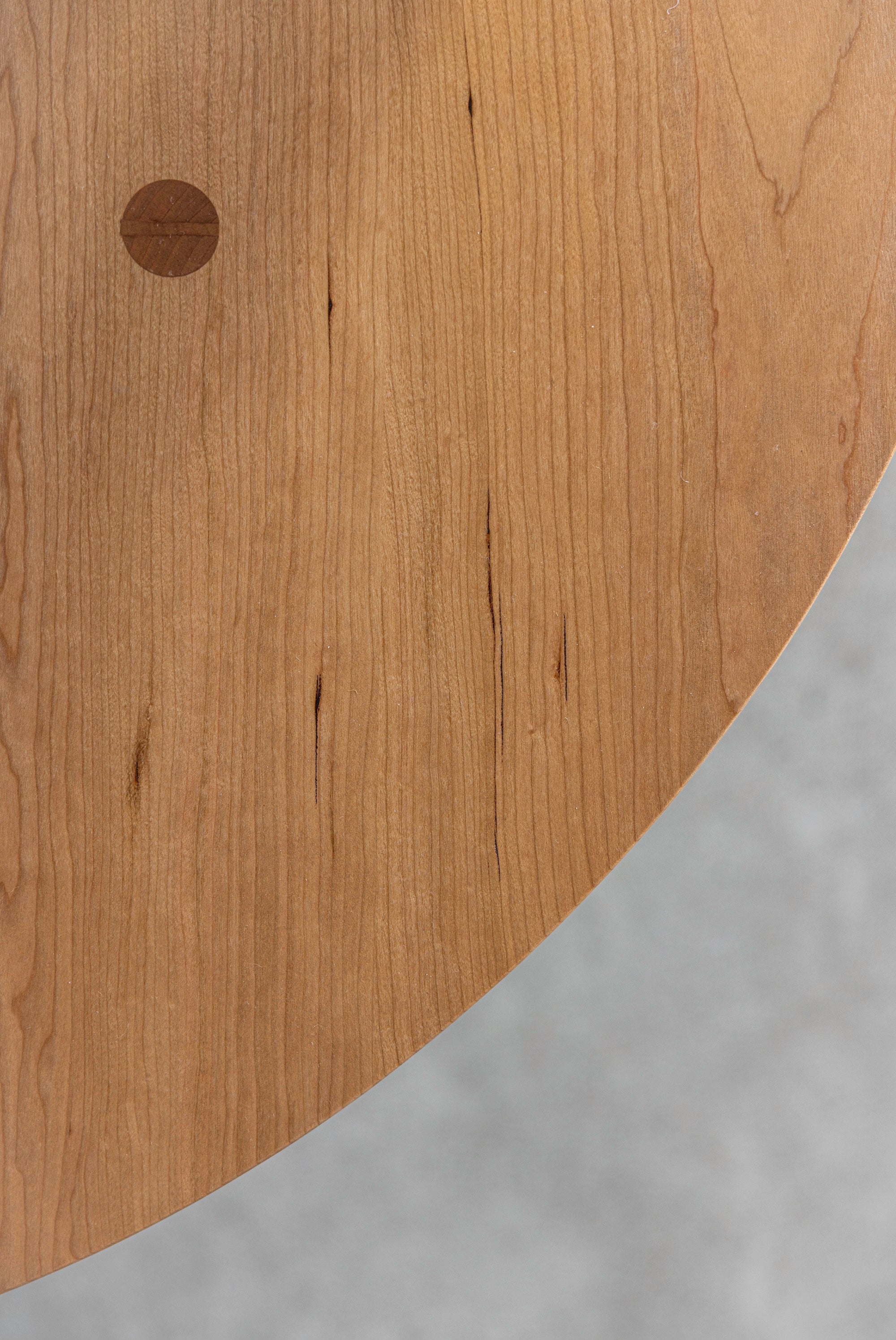 Solid cherry wood and a mortise and tenon joint on furniture from Chilton in Maine