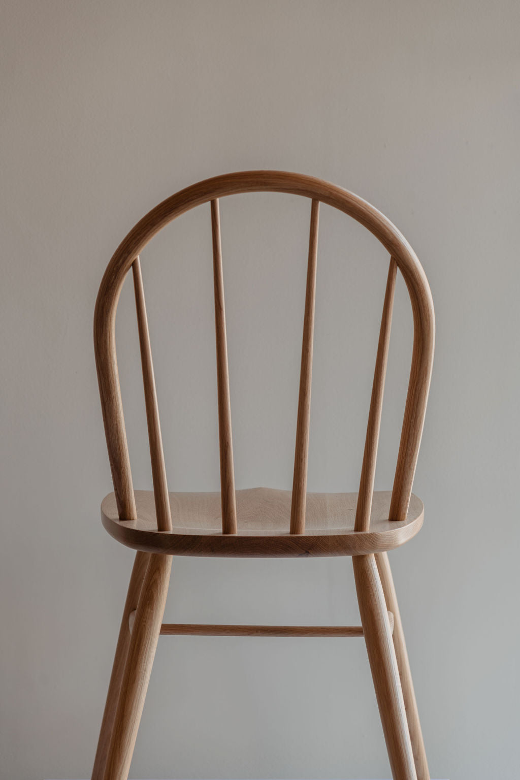 The bowback Hudson Dining Chair in white oak wood