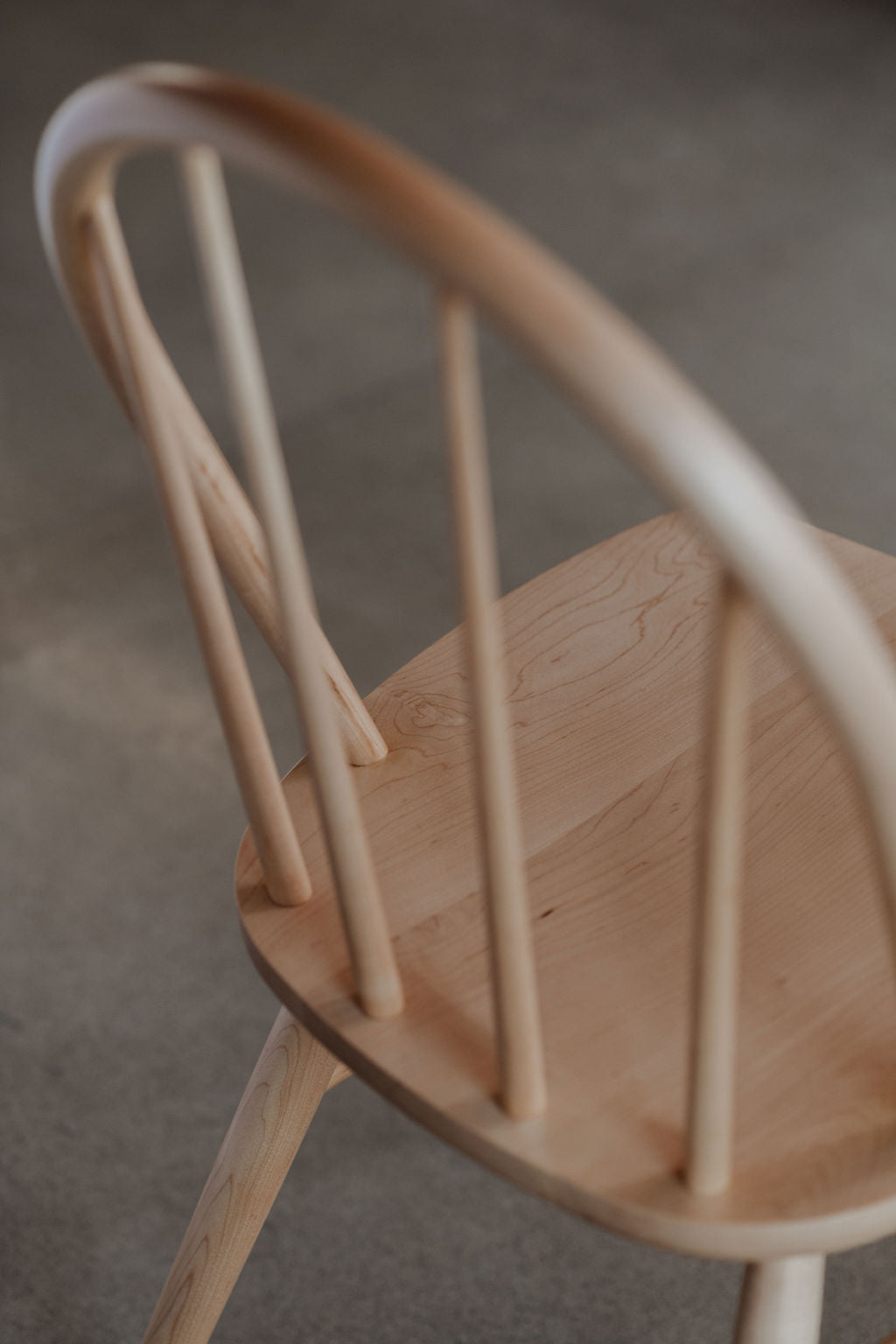 Arch and spindle details on the Hudson bowback dining chair
