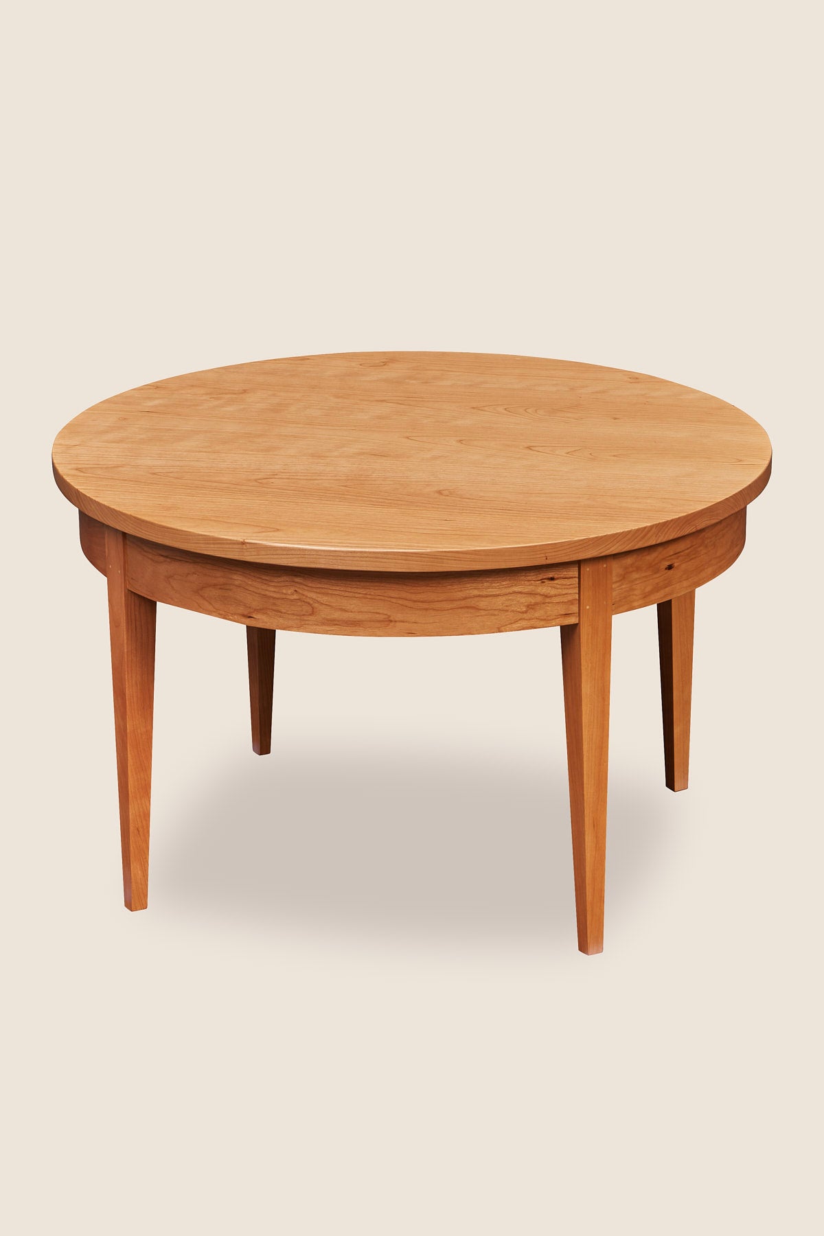 Round Shaker Heirloom Coffee Table in cherry
