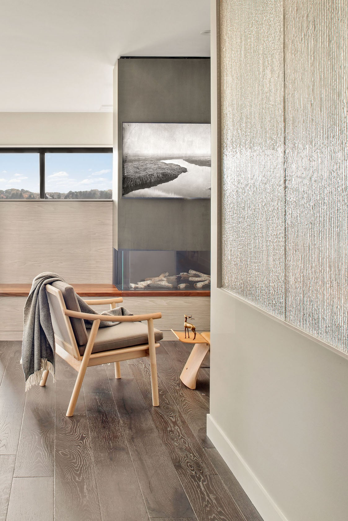 Nautilus Lounge Chair in modern home, photographed by Rachel Sieben