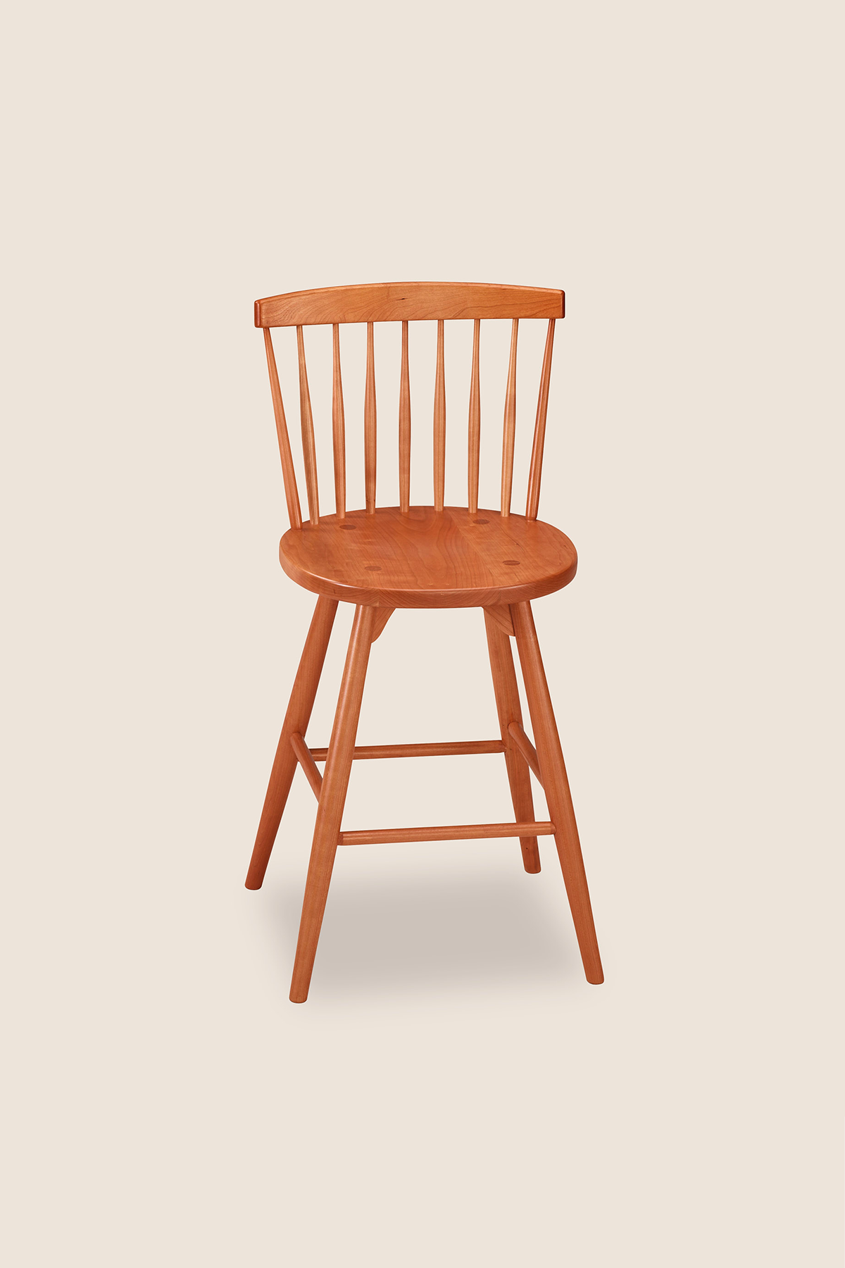 Chilton Spindle Stool - Cherry