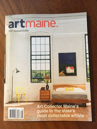Chilton Live Edge bed selected for the cover of the annual artmaine. magazine