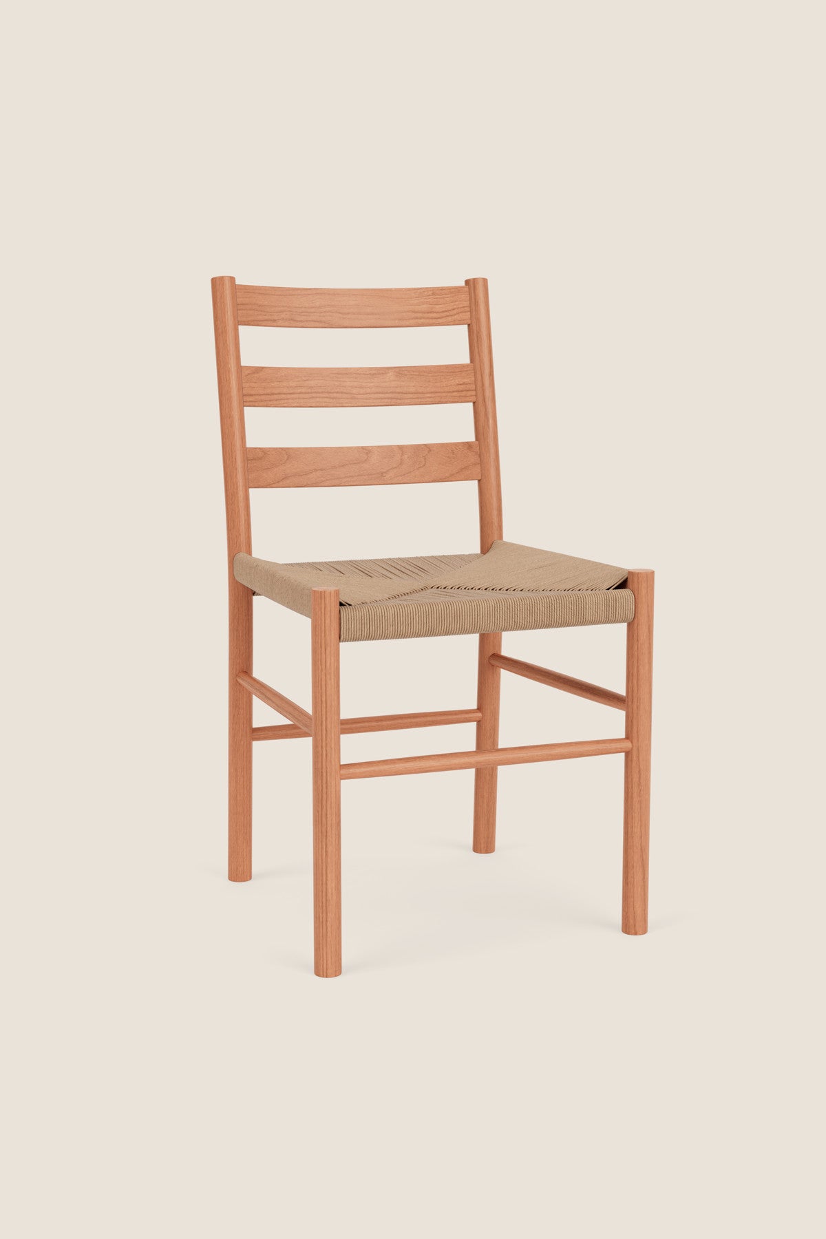 Cherry ladder back Knox Chair from Mazhil & Co.