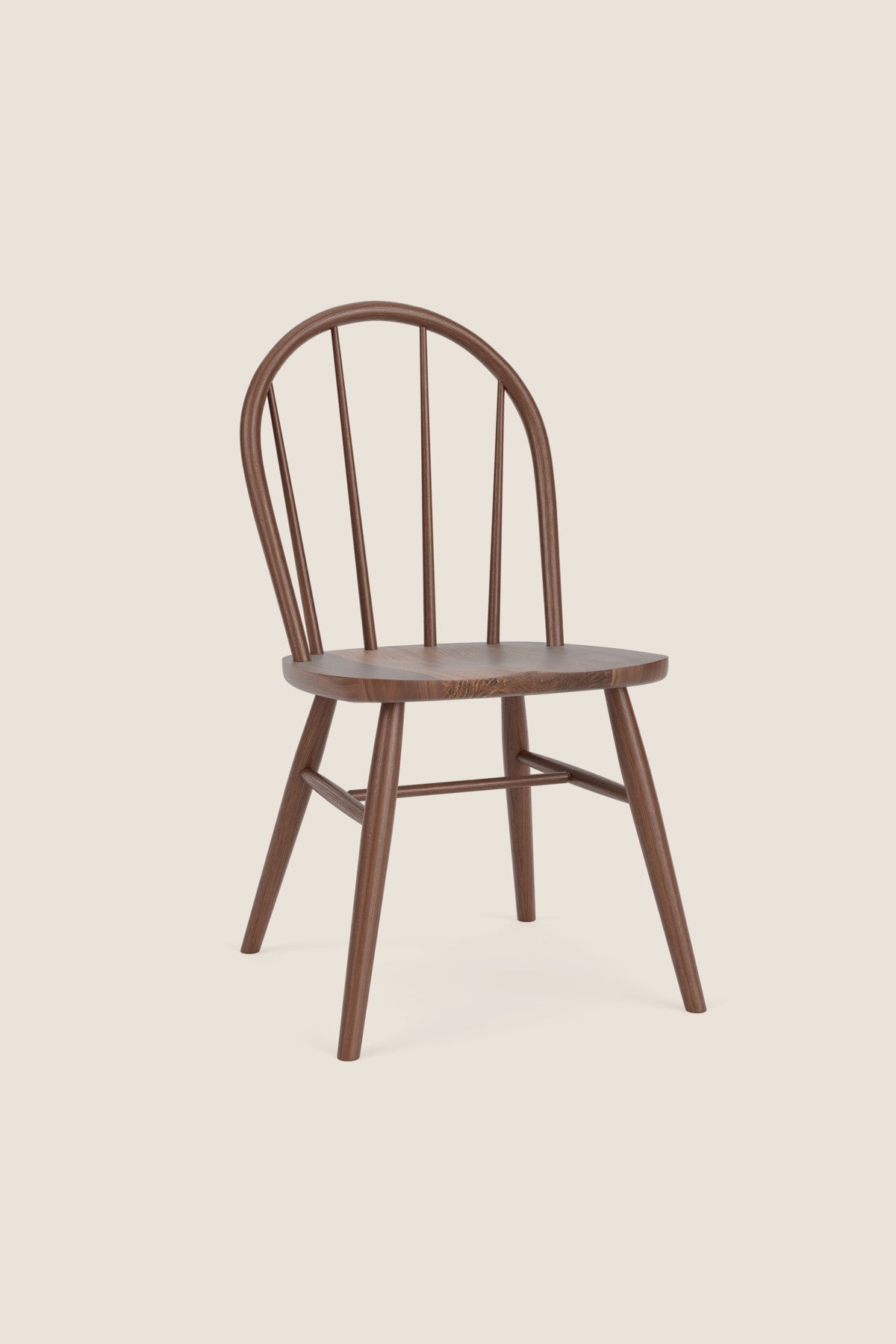 Walnut bowback Husdon Chair from Justines Home