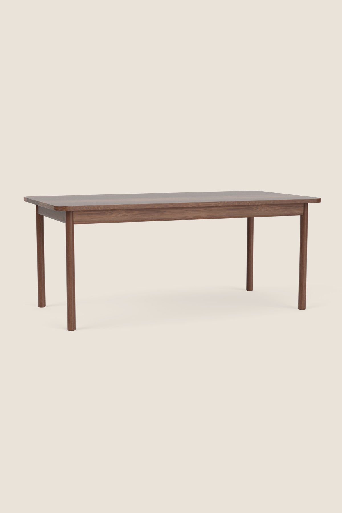 Modern Atlas Dining Table in walnut from Chilton Furniture in Maine. 