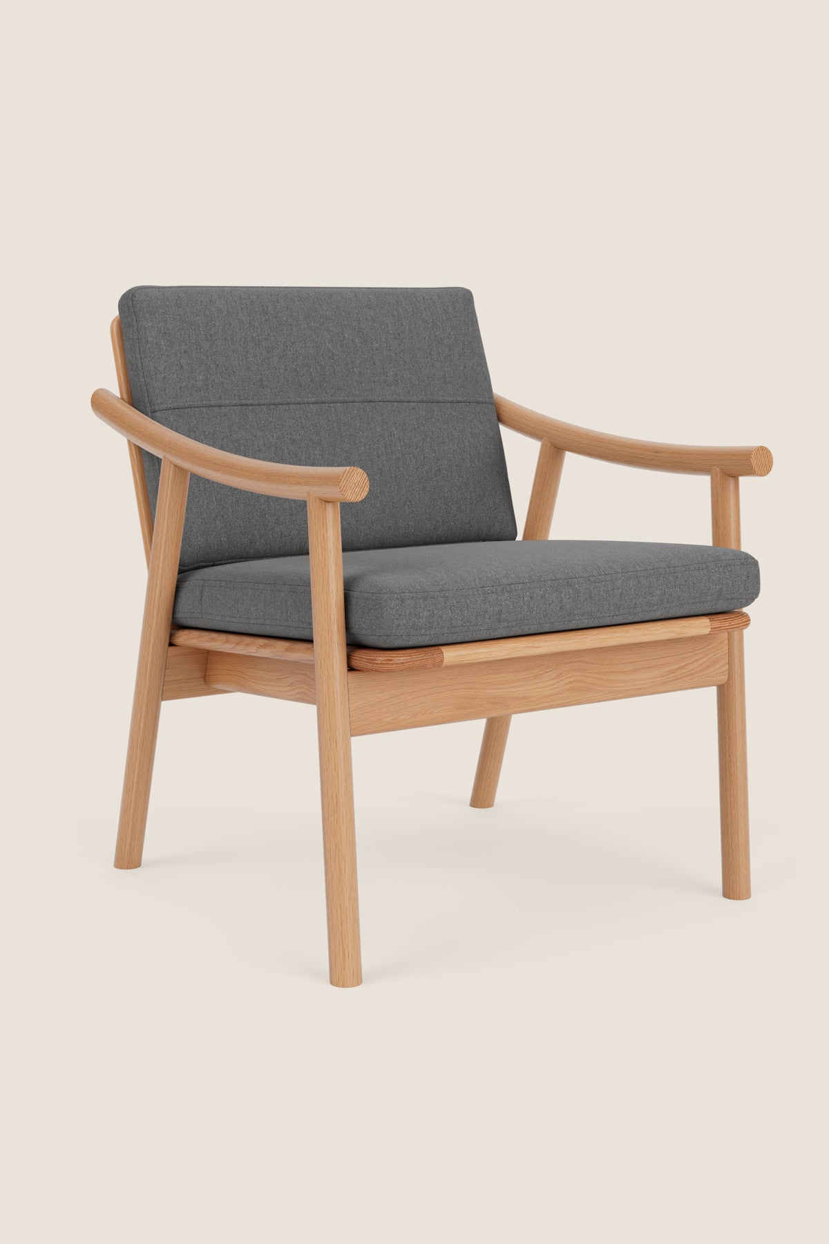 Nautilus Lounge Chair - White Oak