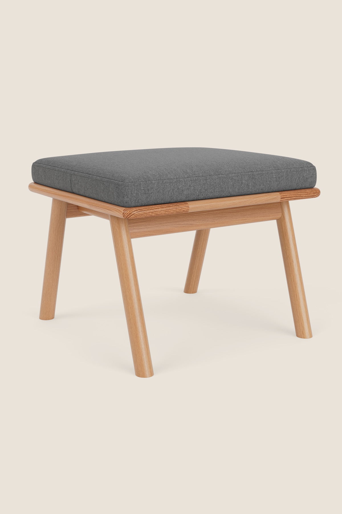 Nautilus Ottoman - White Oak