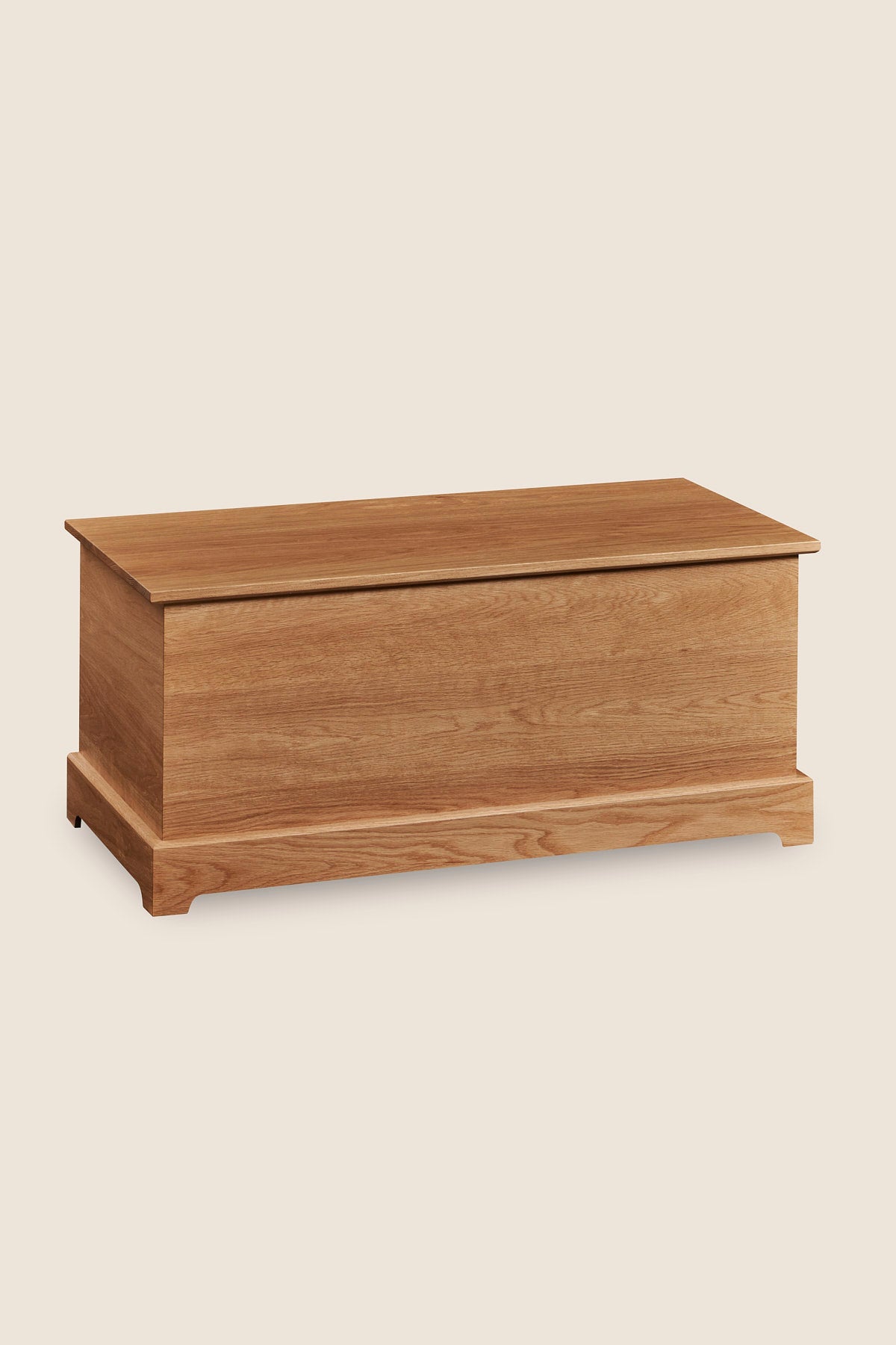 Blanket Chest in white oak wood from Justines Home of Maine