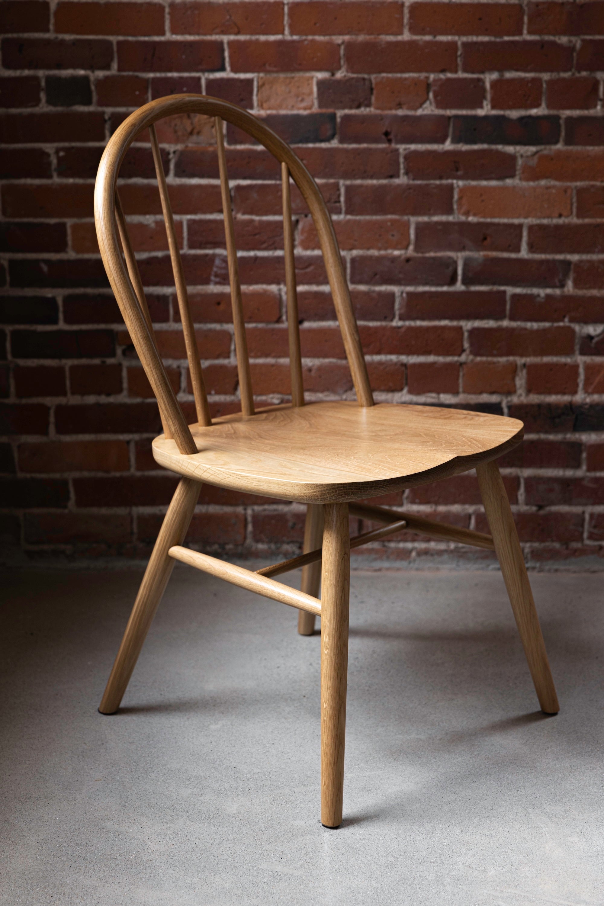 White Oak Hudson bowback dining chair from Chilton Furniture