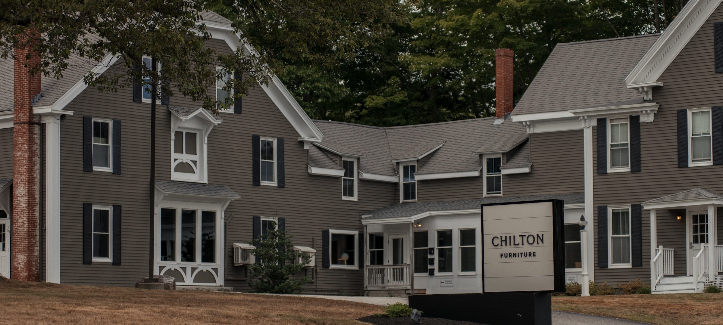 Chilton Furniture store in Freeport, Maine in large great house and barn