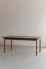 Modern walnut Atlas Dining Table from Chilton Furniture in Maine