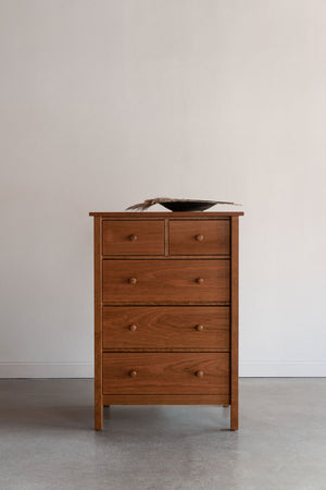 Cherry Bethel Shaker Chest in modern room with minimal decor