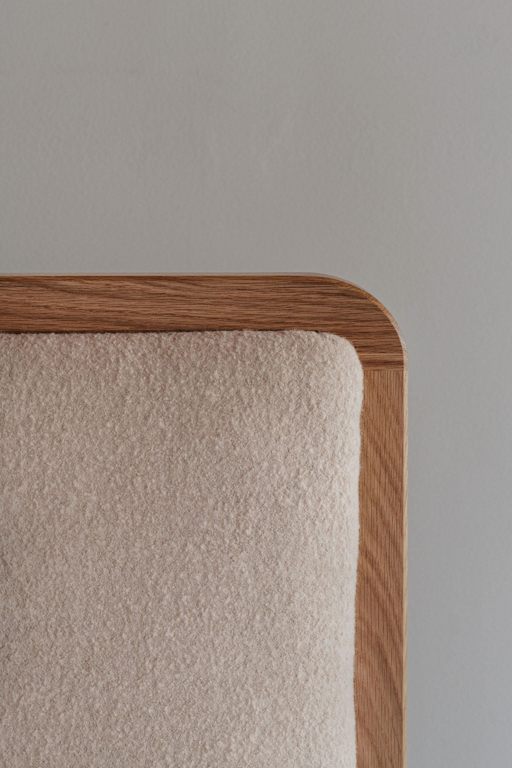 Details of upholstered headboard of Dune Upholstered Bed