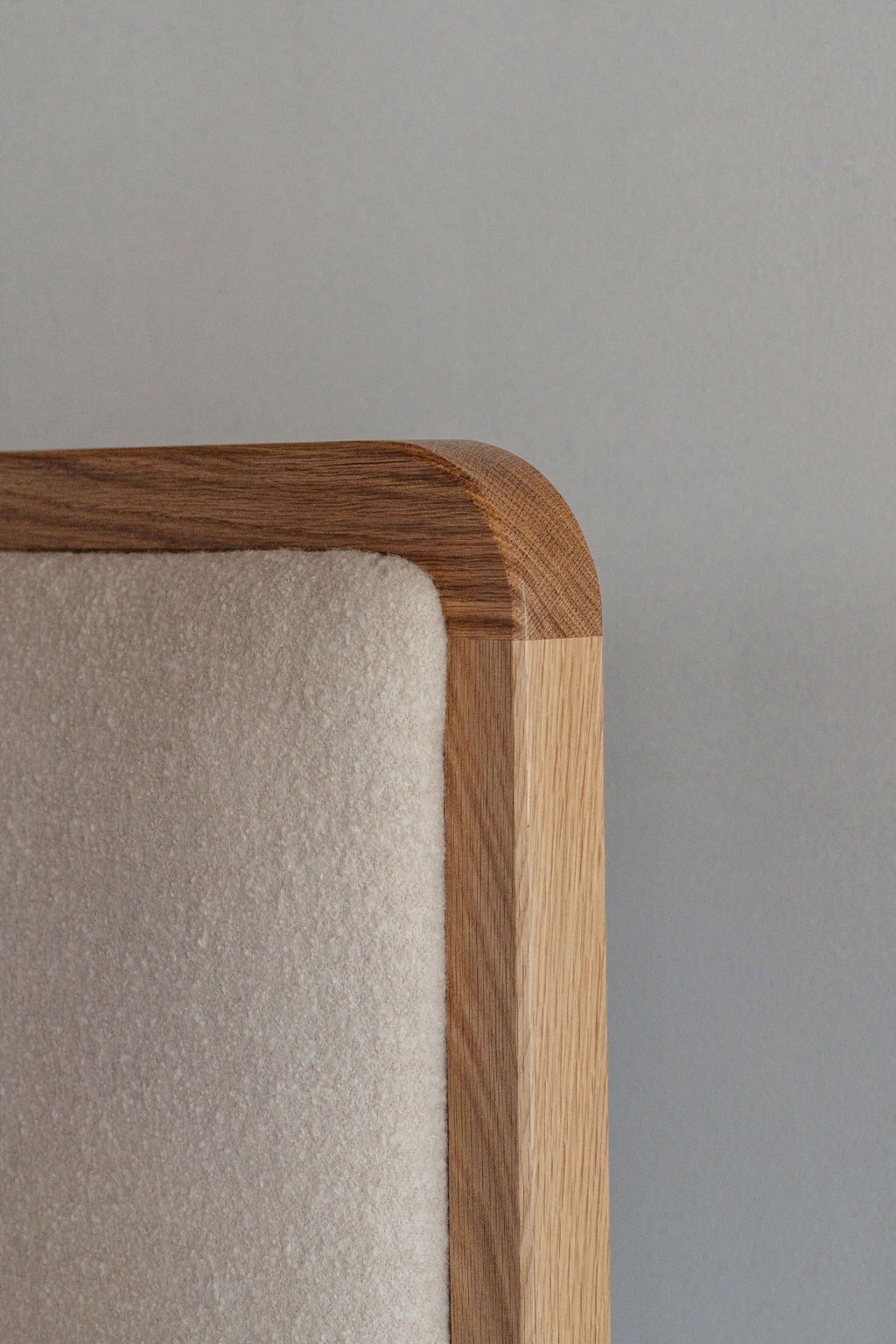 Details of upholstered headboard of Dune Upholstered Bed