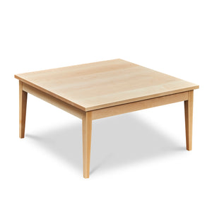Simple Shaker style square coffee table in maple