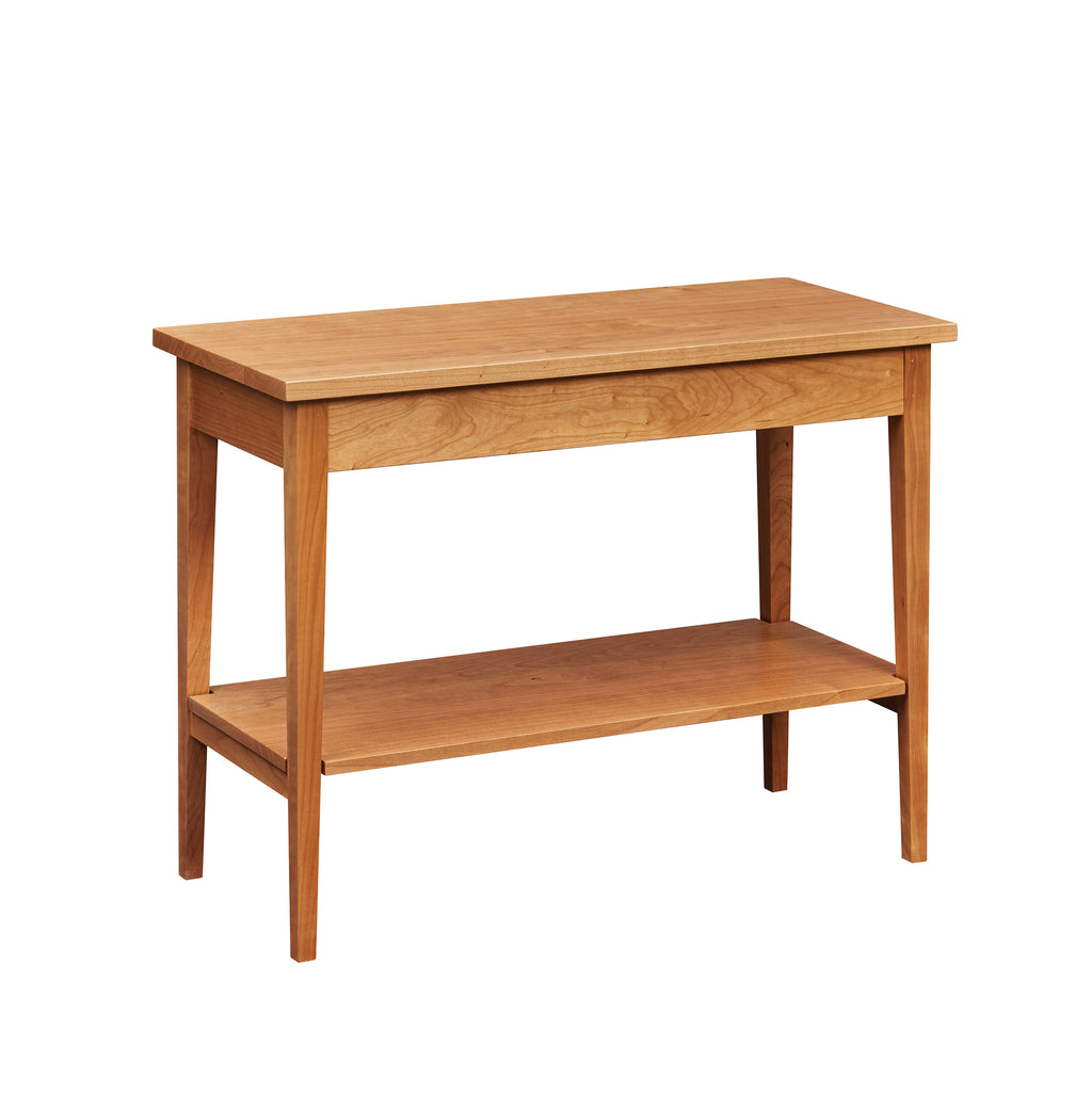 Shaker Heirloom Console Table with a shelf in cherry