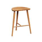 Shaker Stool with three legs in cherry from Chilton Furniture in Maine