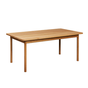 Modern Atlas Dining Table in white oak from Chilton Furniture in Maine. 