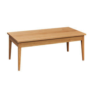 Simple Shaker style coffee table in white oak