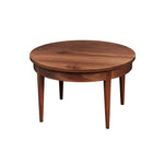 Round Shaker Heirloom Coffee Table in walnut