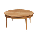 Round Shaker Heirloom Coffee Table in white oak