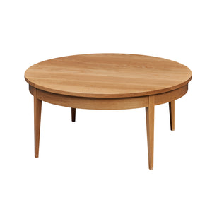 Round Shaker Heirloom Coffee Table in white oak