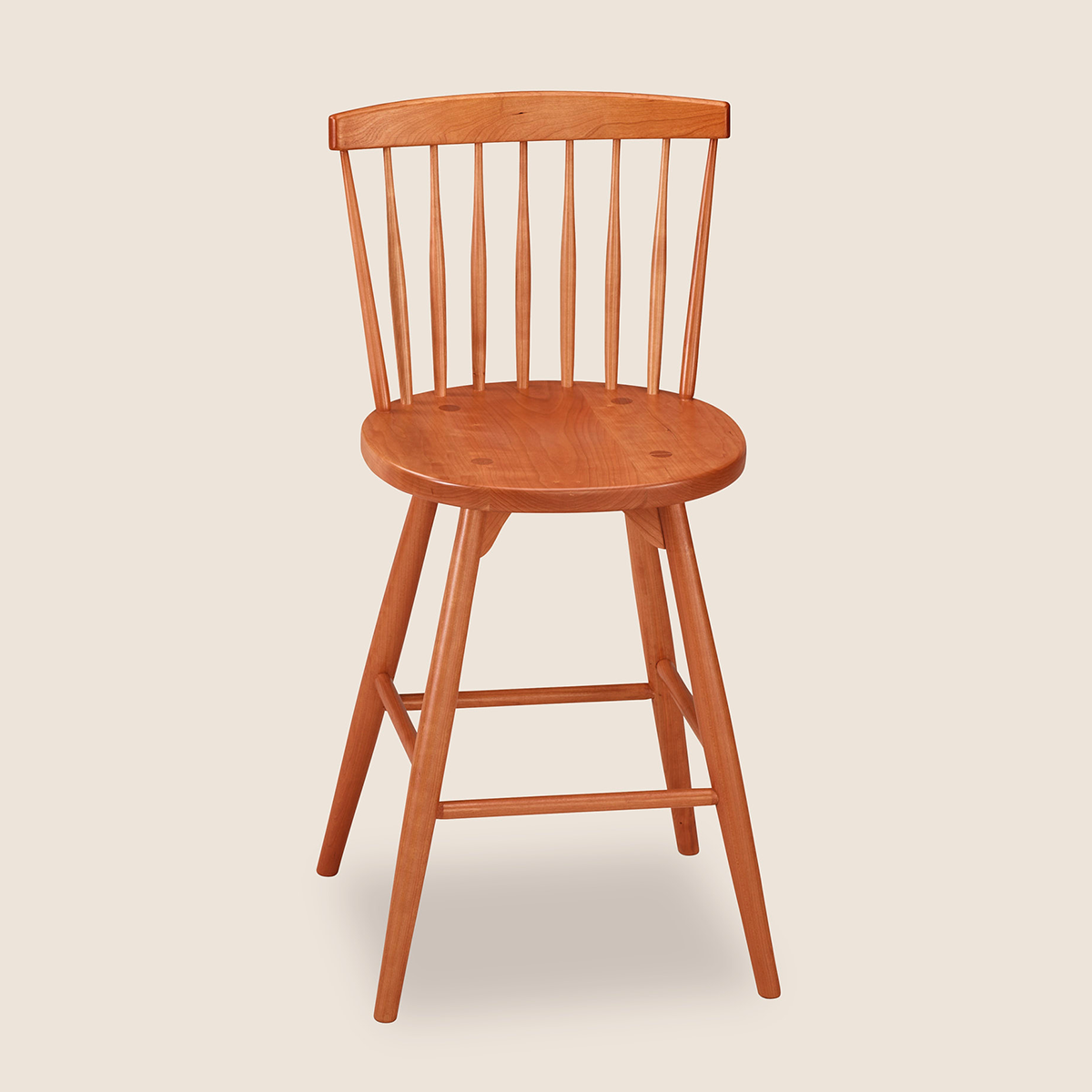 Chilton Spindle Stool - Cherry