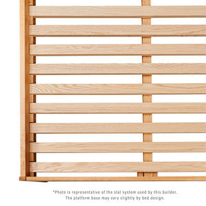 Details of platform slat pack base of MS3 Bed