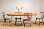 Highland cherry solid wood oval dining table from Chilton Furniture.