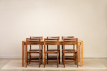 Chilton Furniture's solid white oak wood Harbor Dining Table with Dockside chairs