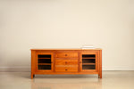 Cherry wood Salmon Falls Media Console from Chilton Furniture in Maine