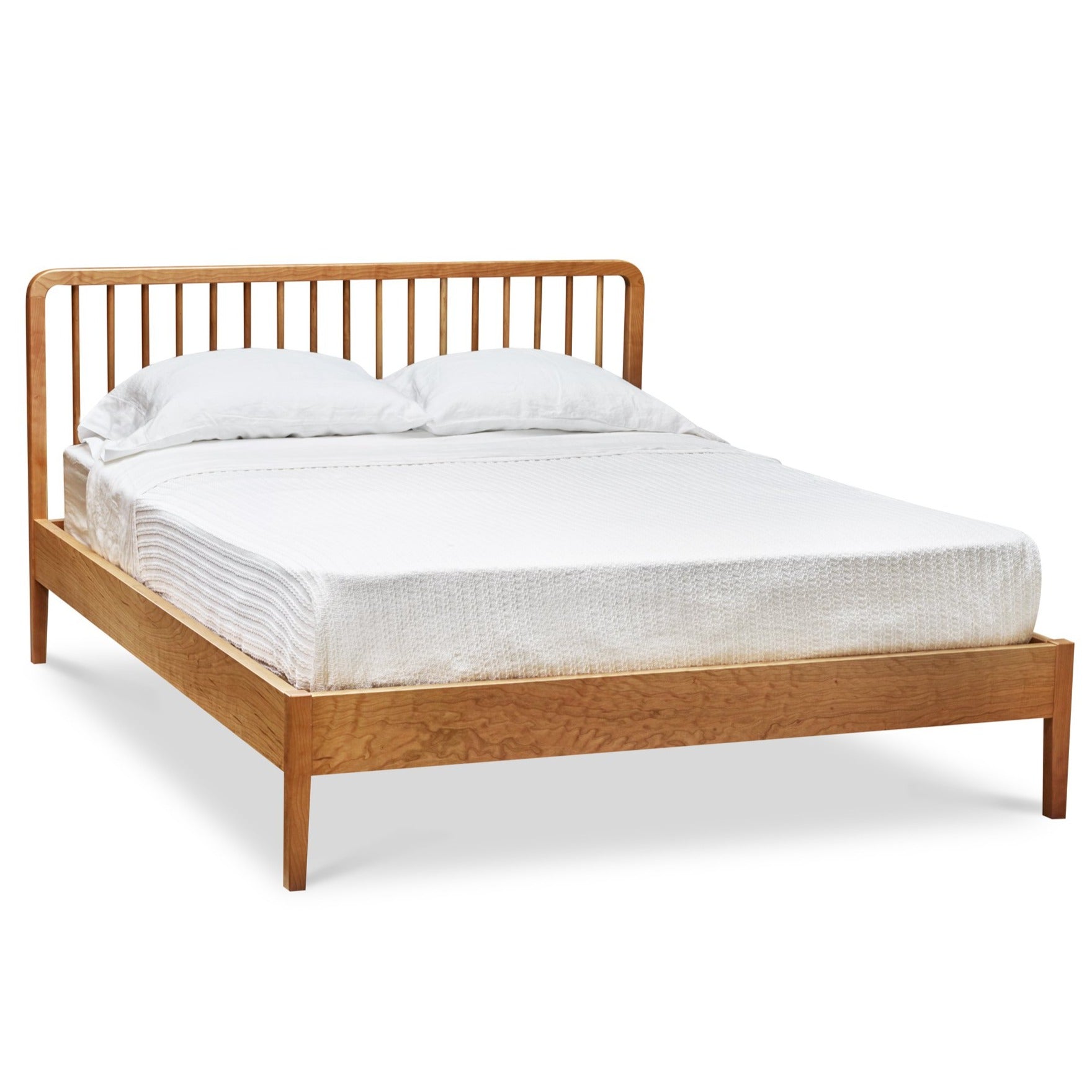 Modern Spindle bed in cherry wood from Chilton Furniture Co.