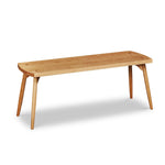 Davis Bench in cherry with round tapered post legs