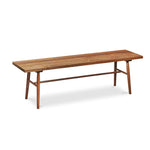 Hudson bench in walnut with turned legs from Maine's Chilton Furniture Co.