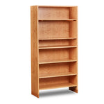 Lubec Tall Shelf in cherry with breadboard leg base with adjustable shelving