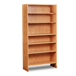 Lubec Tall Shelf in cherry with breadboard leg base with adjustable shelving