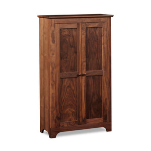 Solid walnut Shaker Jelly Cabinet with two doors, from Maine's Chilton Furniture