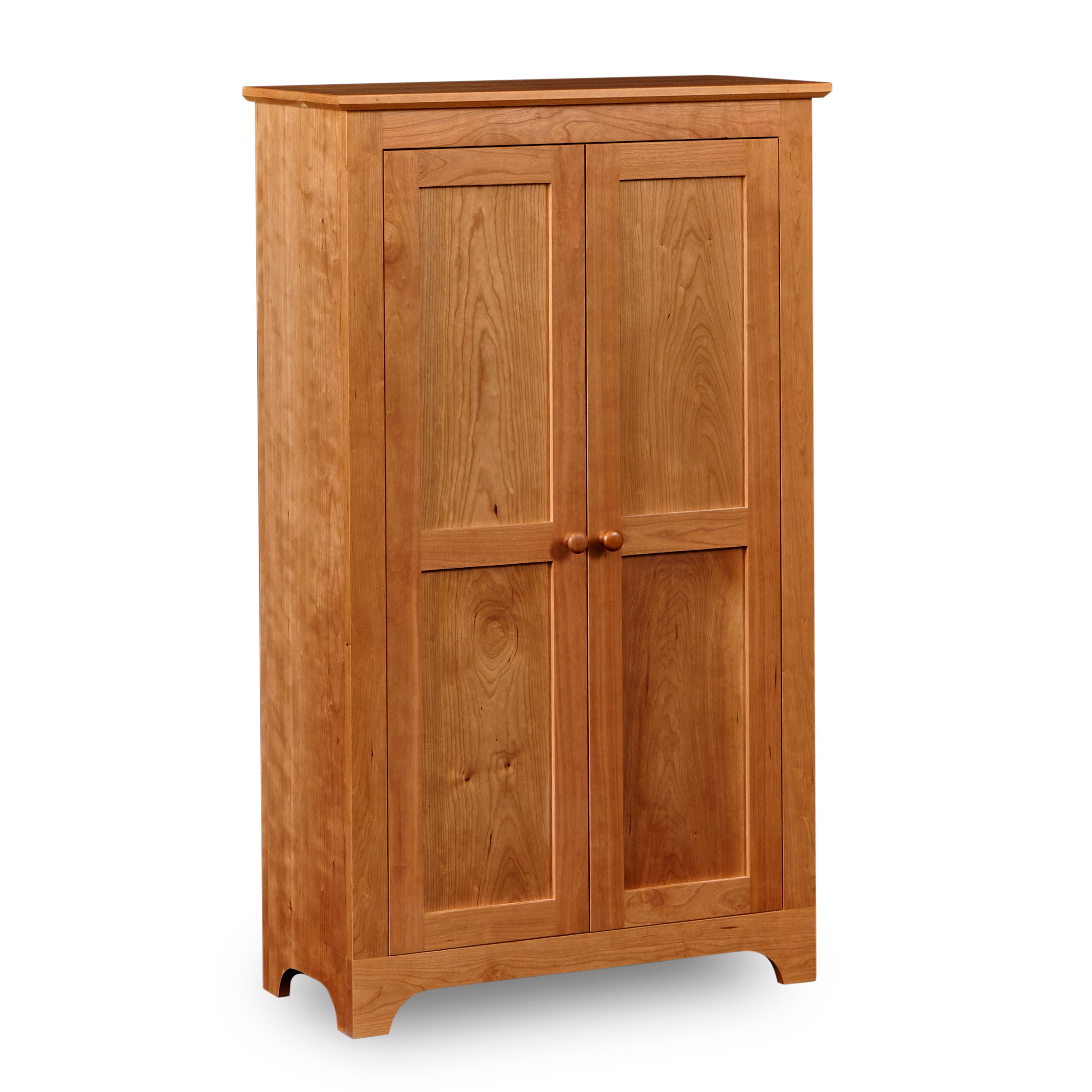 Solid cherry Shaker Jelly Cabinet with two doors, from Maine's Chilton Furniture