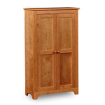 Solid cherry Shaker Jelly Cabinet with two doors, from Maine's Chilton Furniture