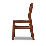 Solid walnut wood chair with ladderback top