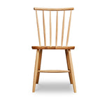 Windsor style chair with round crest in oak