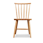 Windsor style chair with round crest in cherry