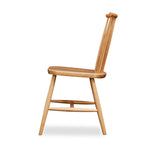 Windsor style chair with round crest in cherry