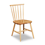 Windsor style chair with round crest in oak