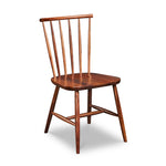 Windsor style chair with round crest in walnut