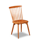 Classic spindle back chair with round tapered legs in solid cherry wood