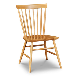 Spindle style dining chair in white oak from Chilton Furniture in Maine