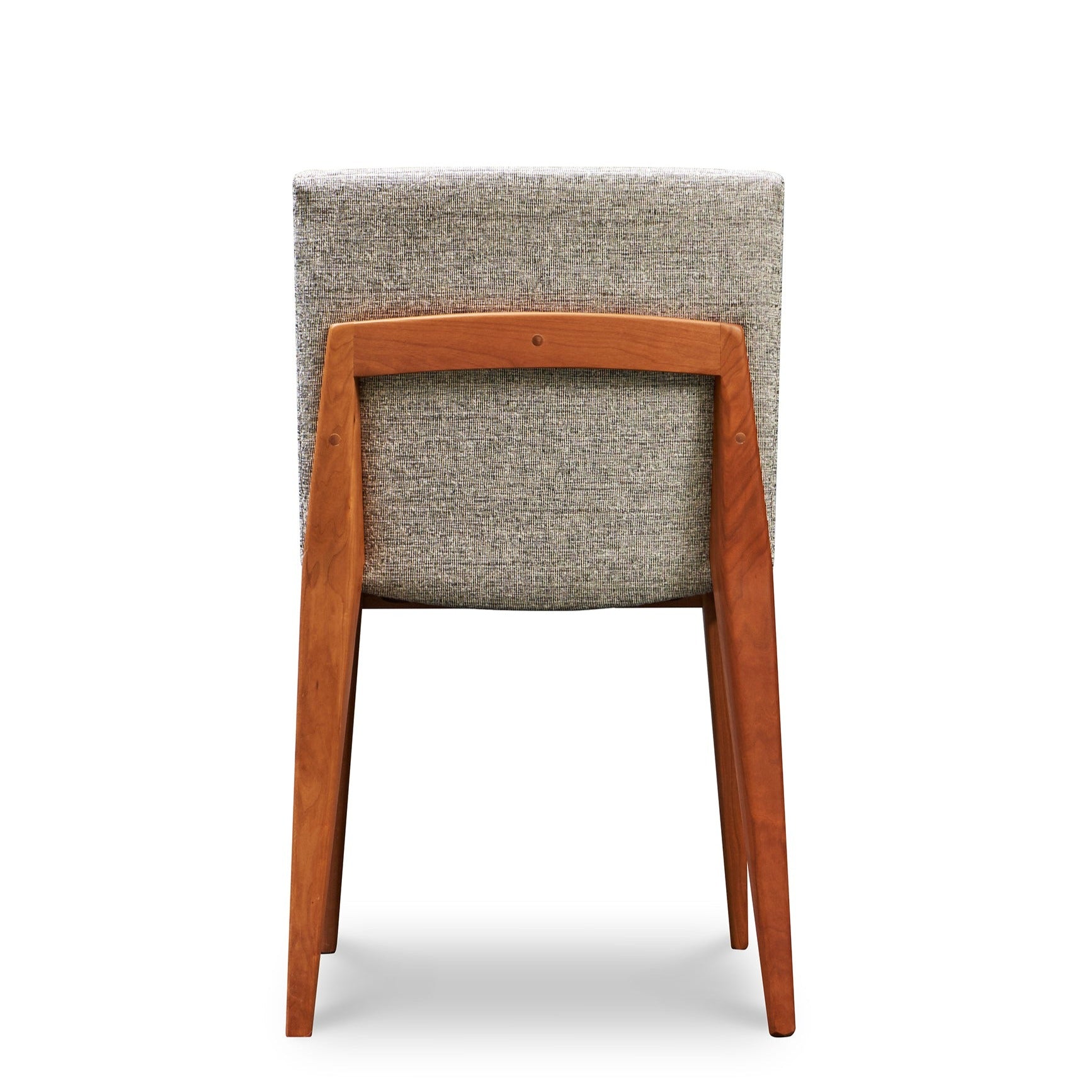 Back of Metro chair in cherry from Chilton Furniture.