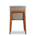 Back of Metro chair in cherry from Chilton Furniture.